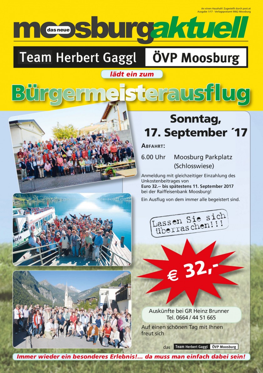 Bürgermeisterausflug 2017