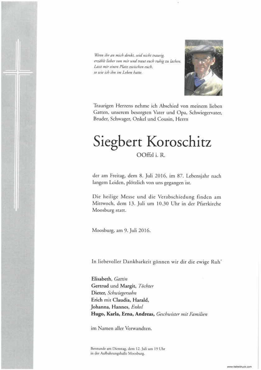 Siegbert Koroschitz †