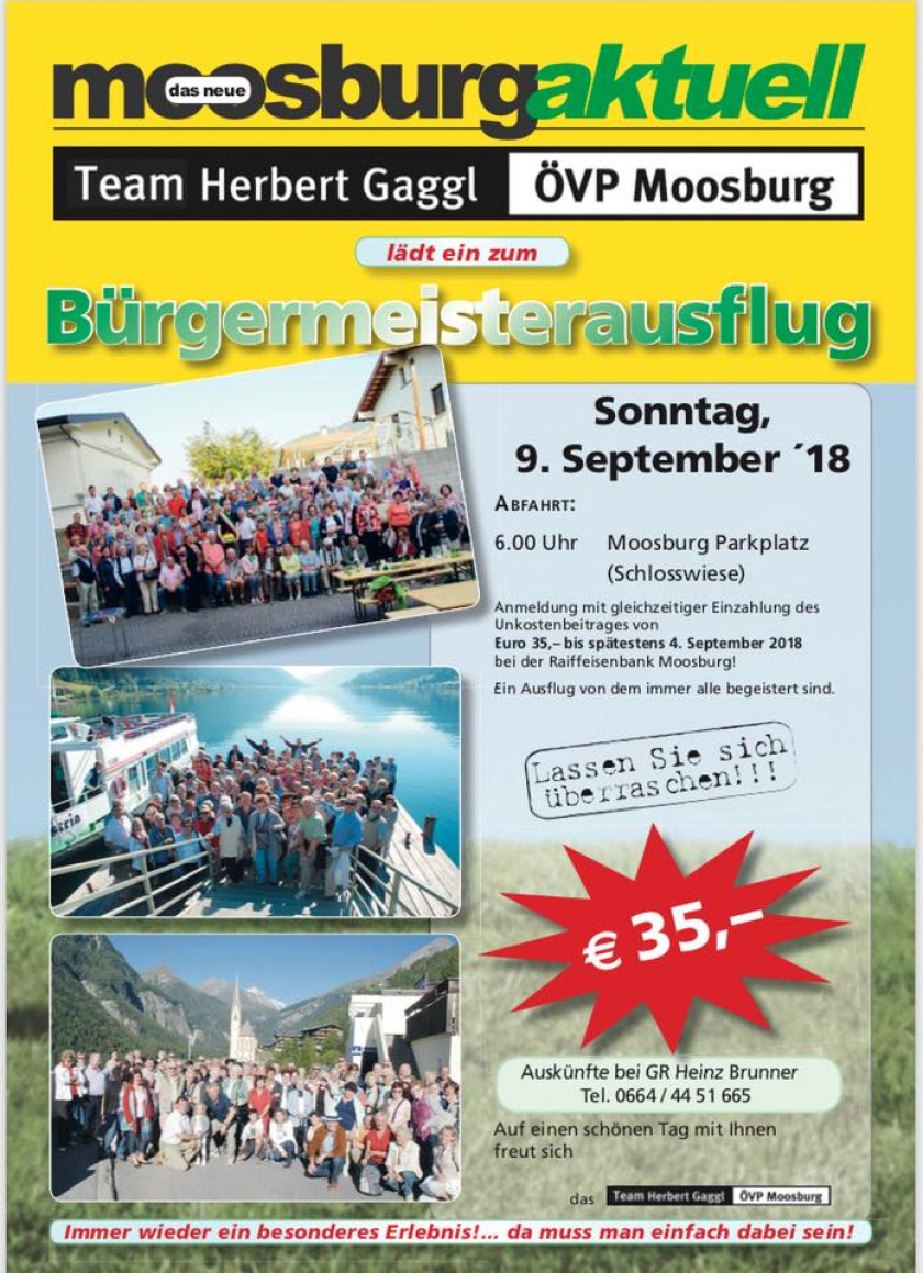 Bürgermeisterausflug